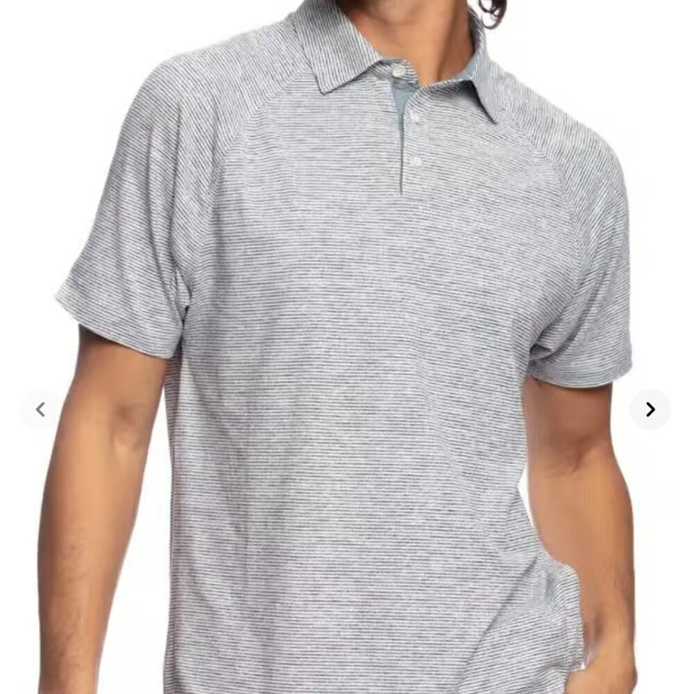 FUNDAMENTAL COAST  sand section stripe polo NWT XXL